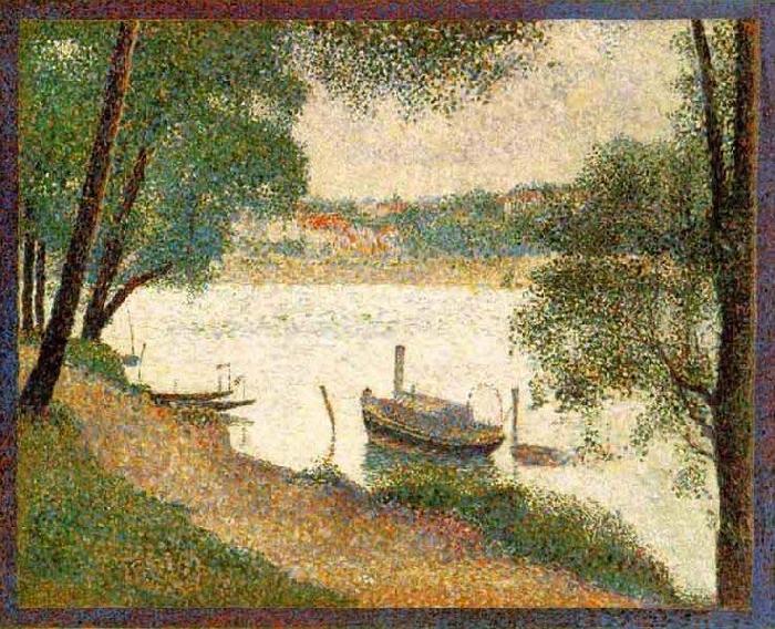 Georges Seurat Gray weather, Grande Jatte, china oil painting image
